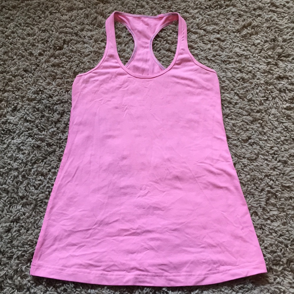 Lululemon Cool Racerback tank in bubble gum pink